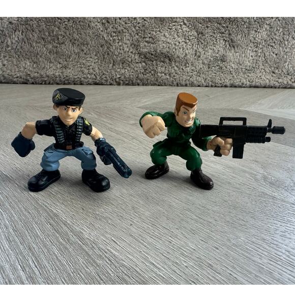 GI Joe Combat Heroes Conrad Duke Hauser General Clayton Hawk Action Figures 2009 - Picture 2 of 11